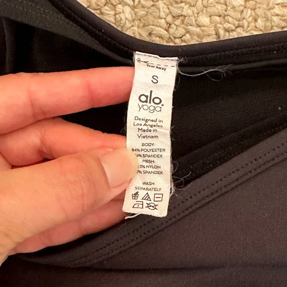 Asymmetrical Black Sports Bra Top